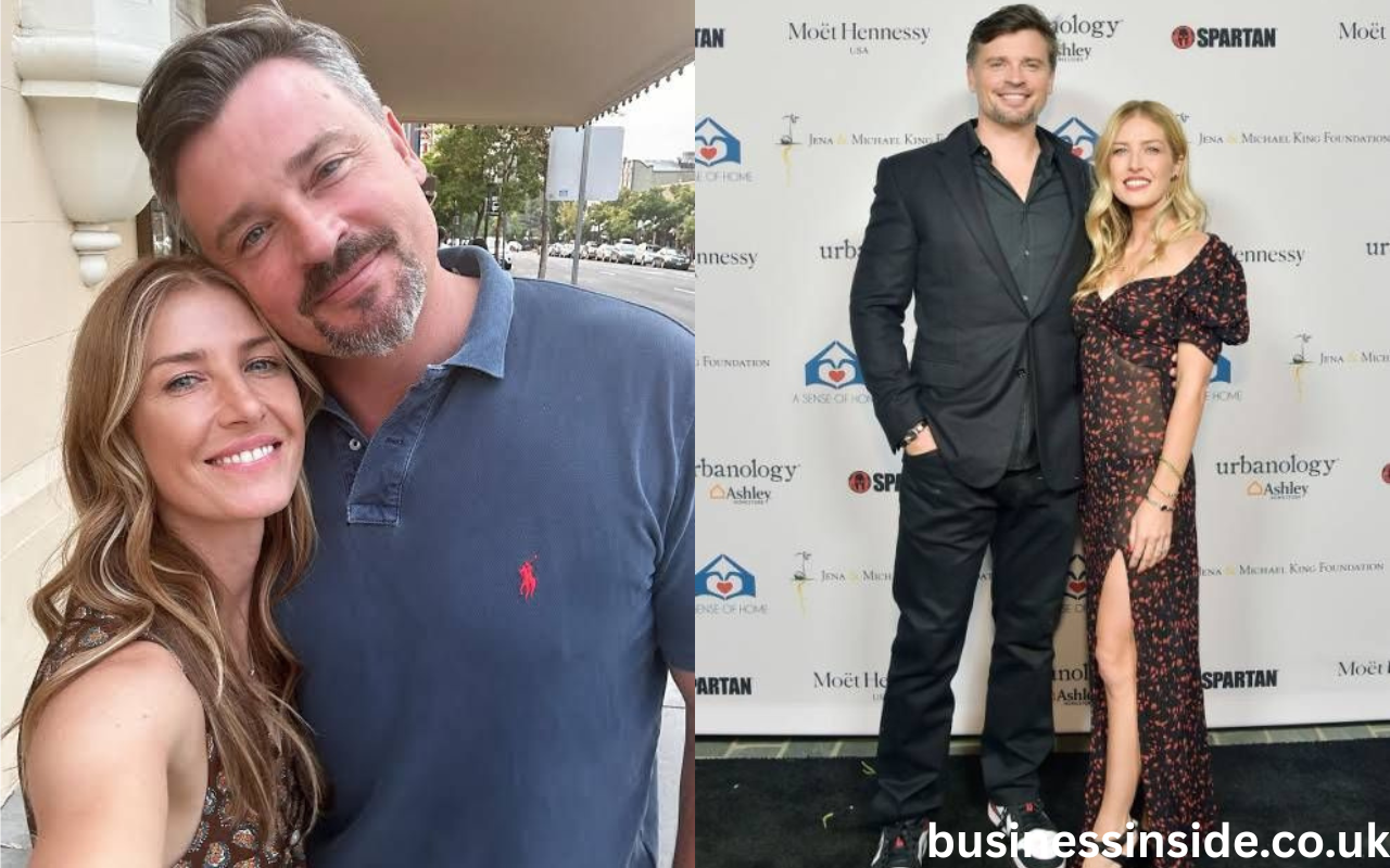 A photo of Jessica Rose Lee and Tom Welling, highlighting their strong bond and partnership