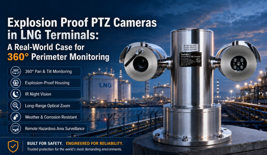 Explosion Proof PTZ Cameras in LNG Terminals: A Real-World Case for 360° Perimeter Monitoring