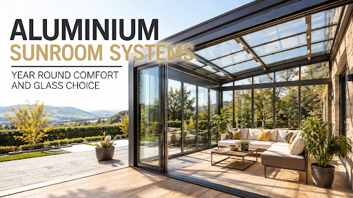 Aluminium Sunroom Systems – Year Round Comfort and Glass Choice